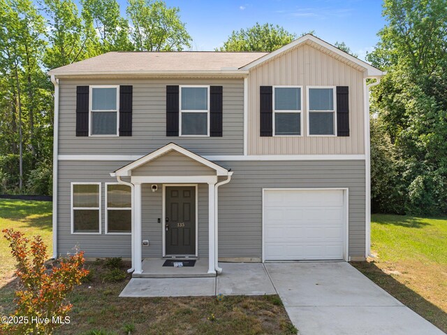 135 Chase Dr, Snow Hill, NC 28580 - view of front facade featuring an attached garage