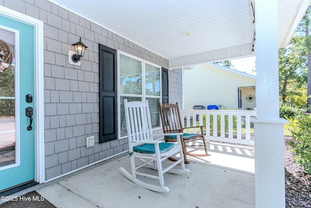 view of patio / terrace featuring a porch