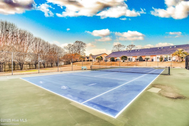 view of tennis court