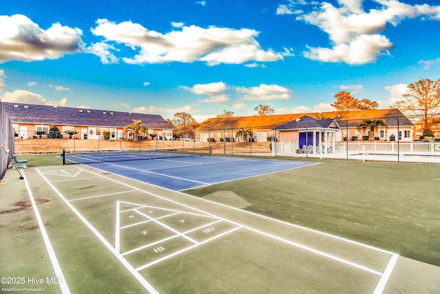 view of tennis court