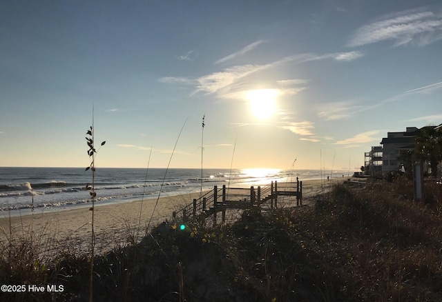 water view with a beach view