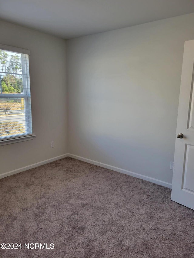 spare room featuring carpet flooring