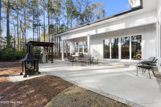 view of patio / terrace with an outdoor hangout area