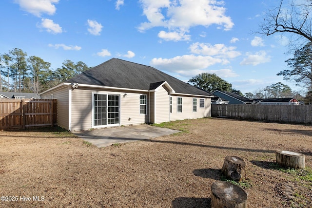 back of property featuring a patio area