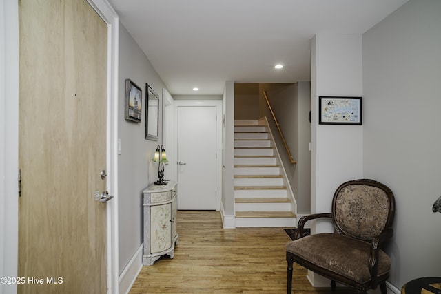 interior space with wood-type flooring