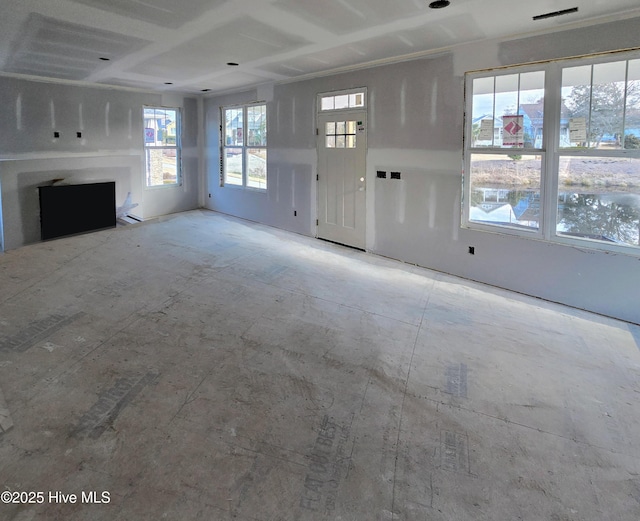 view of unfurnished living room