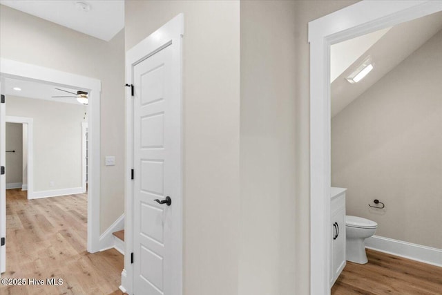1665 Butterfly Knot Dr SW, Ocean Isle Beach, NC 28469 - hall featuring light wood finished floors and baseboards