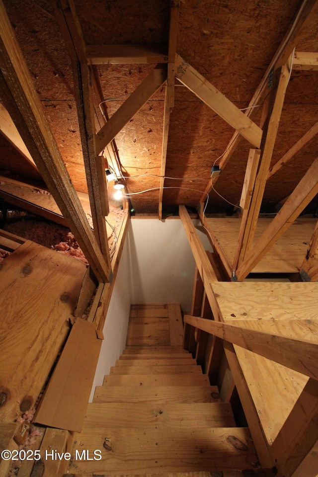 view of attic