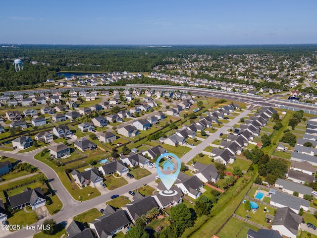 birds eye view of property