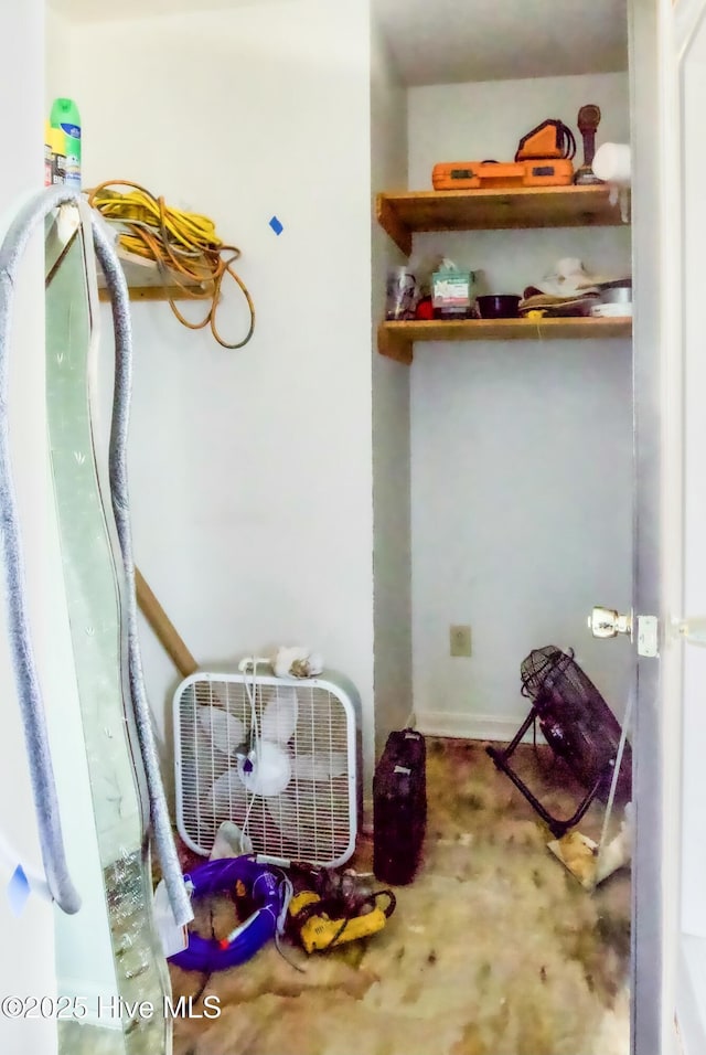 view of clothes washing area