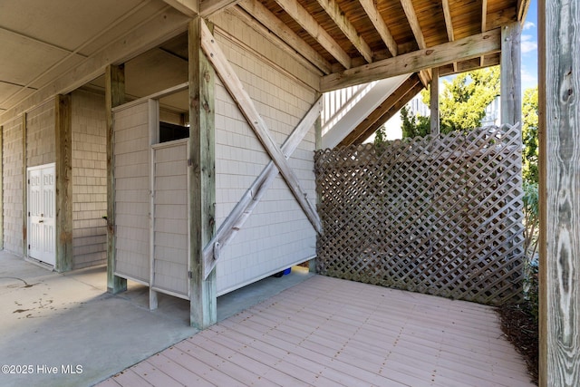 view of patio / terrace with a deck