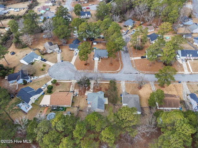 bird's eye view featuring a residential view