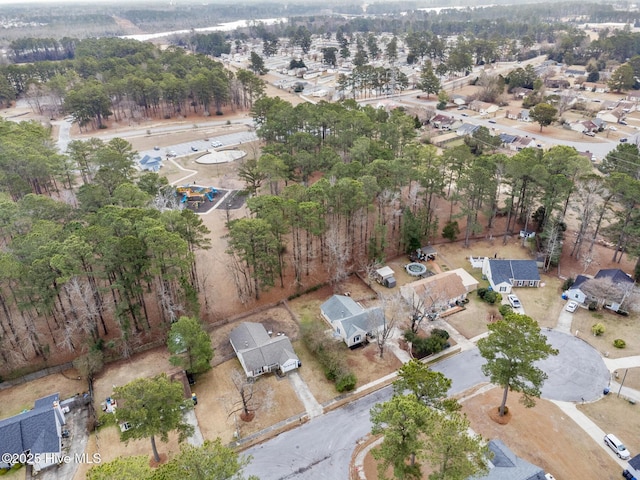 bird's eye view with a residential view