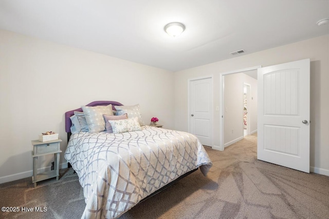 bedroom with carpet flooring