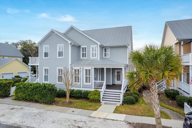 view of front of house with a porch