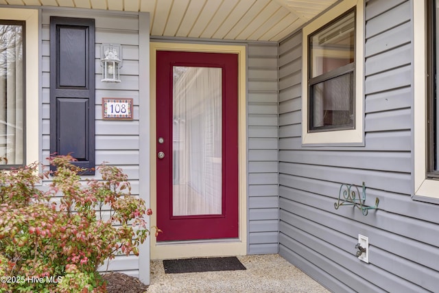 view of property entrance