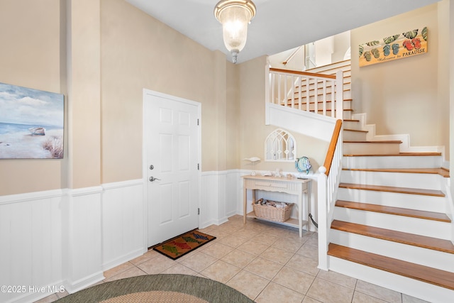 view of tiled entryway