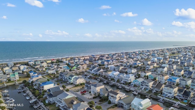 17 Leland St, Ocean Isle Beach, NC 28469 - birds eye view of property featuring a residential view and a water view