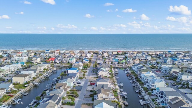 17 Leland St, Ocean Isle Beach, NC 28469 - drone / aerial view featuring a water view and a residential view