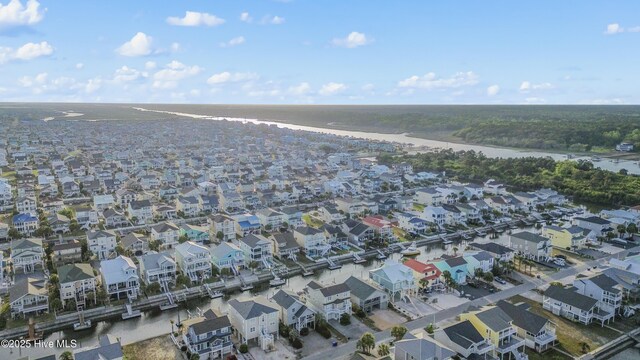 17 Leland St, Ocean Isle Beach, NC 28469 - birds eye view of property featuring a residential view and a water view