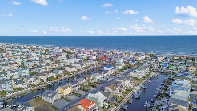17 Leland St, Ocean Isle Beach, NC 28469 - aerial view with a water view and a residential view