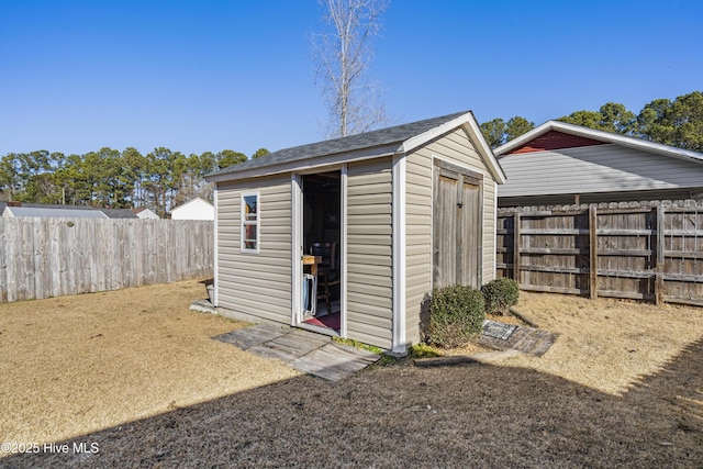 view of outbuilding