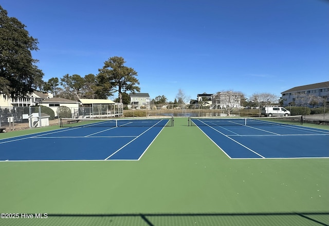 view of sport court