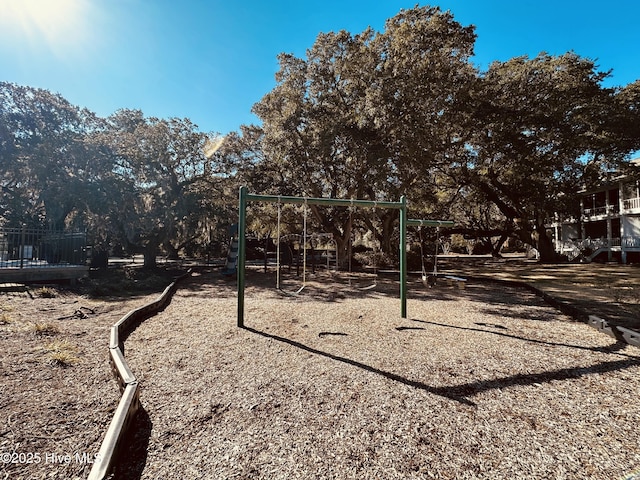 exterior space with a playground