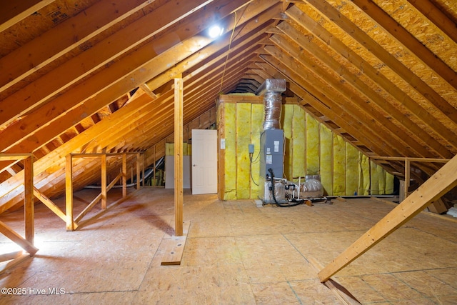 view of attic