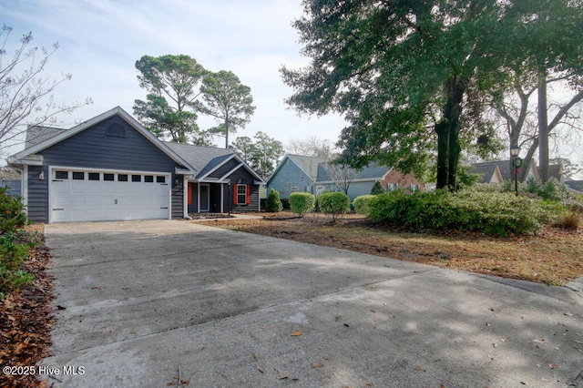 ranch-style house with a garage