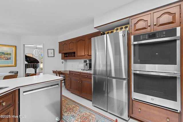 kitchen with stainless steel appliances