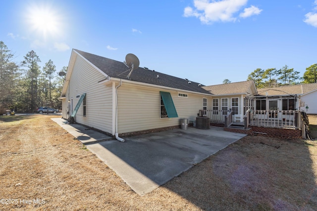 rear view of house featuring a patio area