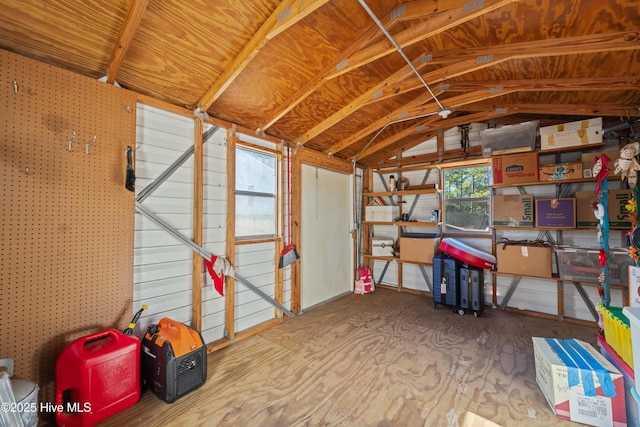 view of storage room