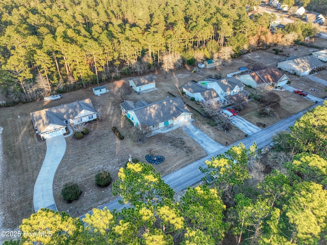 birds eye view of property