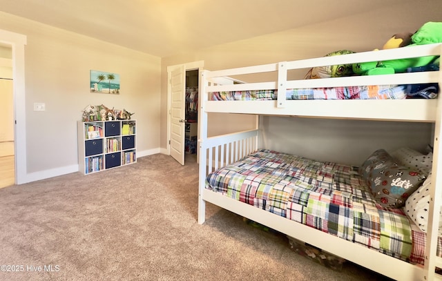 bedroom with carpet