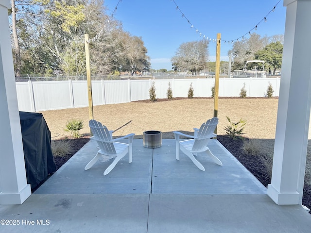 view of patio / terrace featuring area for grilling