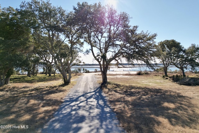 view of front of home featuring a water view