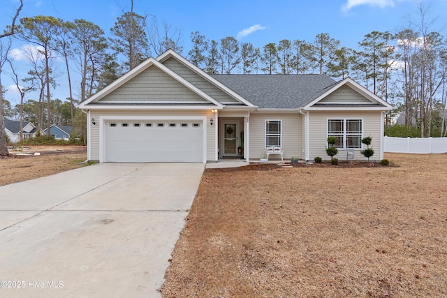 view of front of house featuring a garage