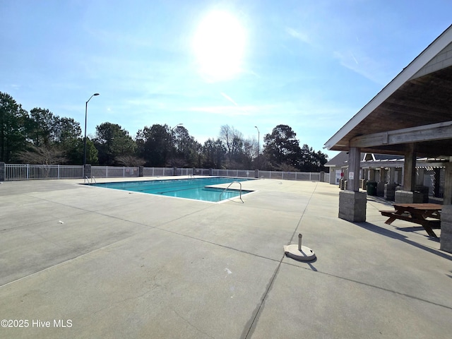 view of pool with a patio area