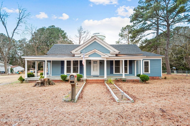 view of front of home with a porch