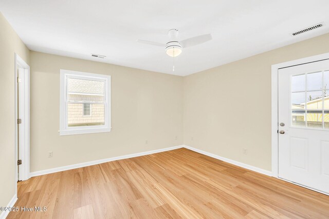 hall featuring light wood-type flooring