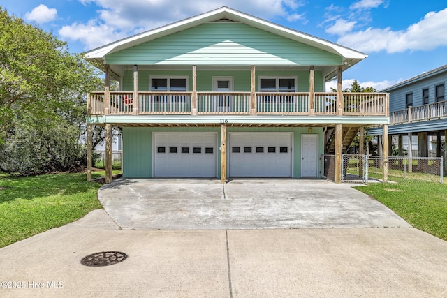 exterior space with a yard and fence