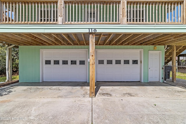 deck with covered porch