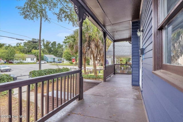 balcony with covered porch