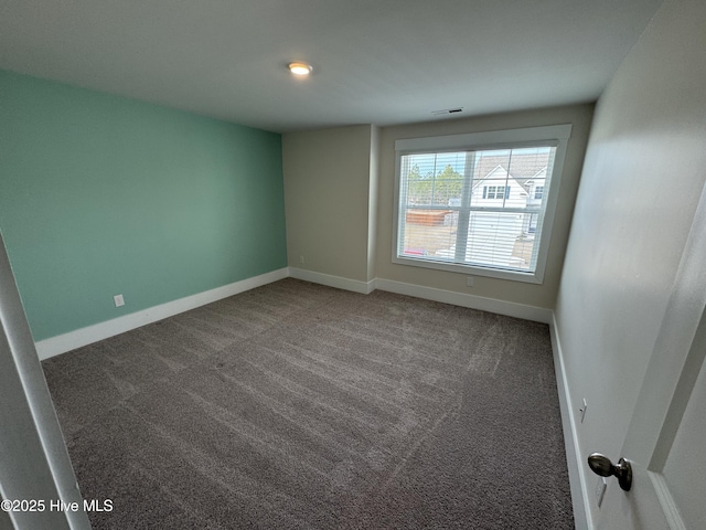 view of carpeted empty room