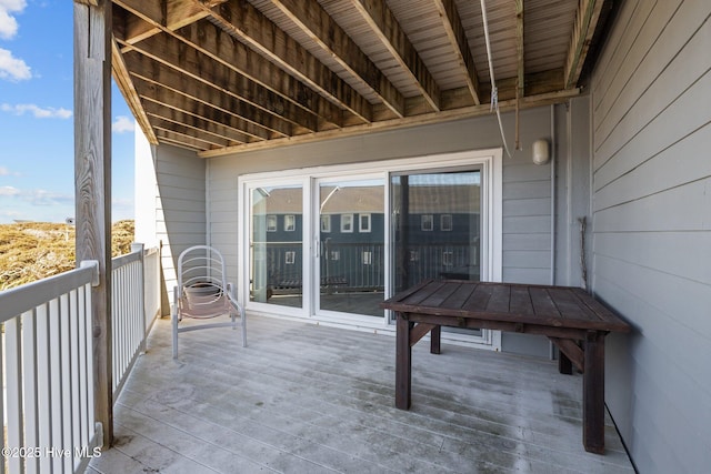 view of balcony