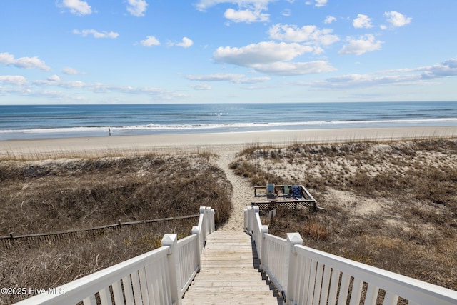 water view with a beach view