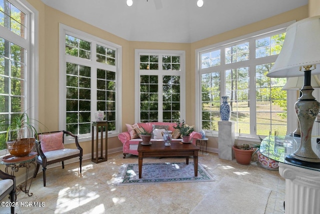 view of sunroom