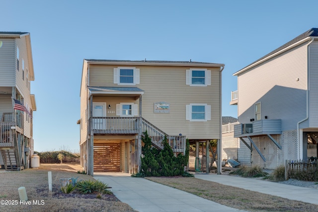 view of front of property with a carport