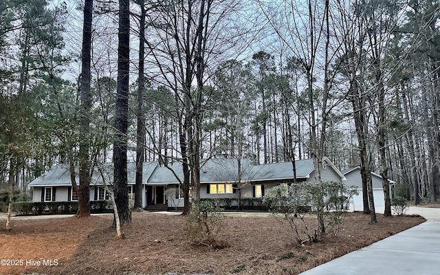 view of ranch-style home